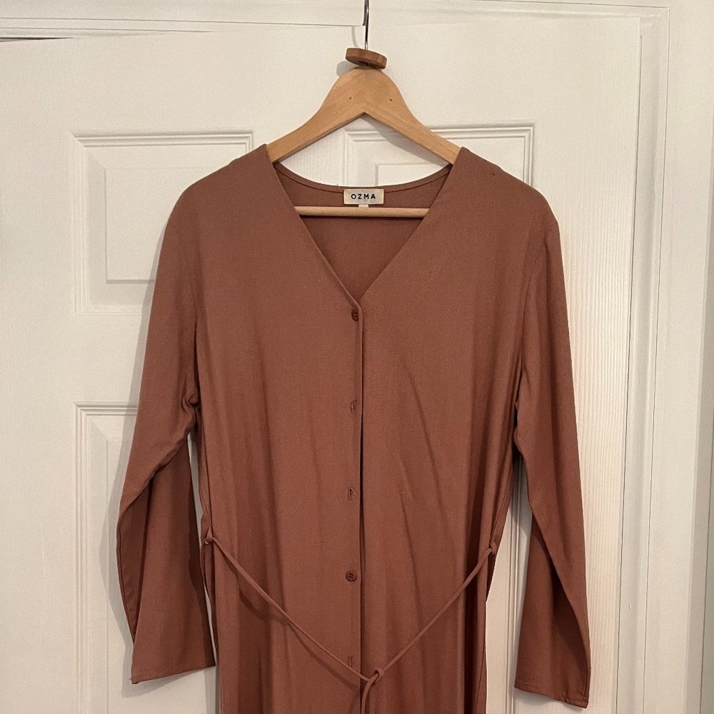 OZMA of California Mal Pais 100% Silk Duster Dress